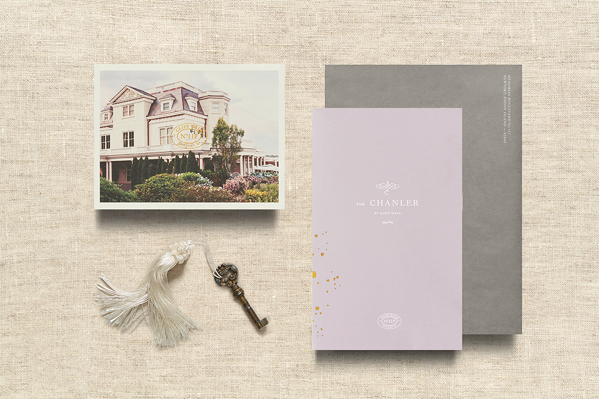 Chanler at Cliff Walk酒店品牌設計  卡片展示