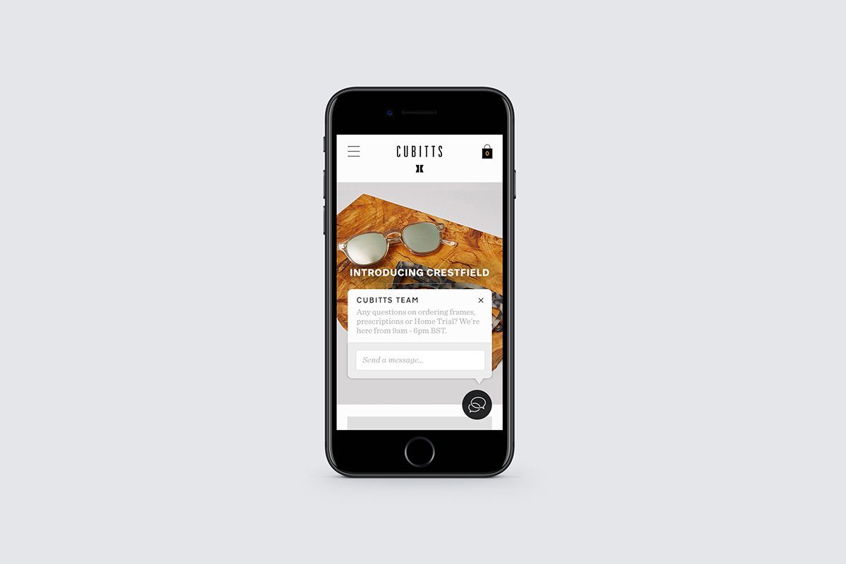Cubitts眼鏡品牌設計  手機APP設計展示