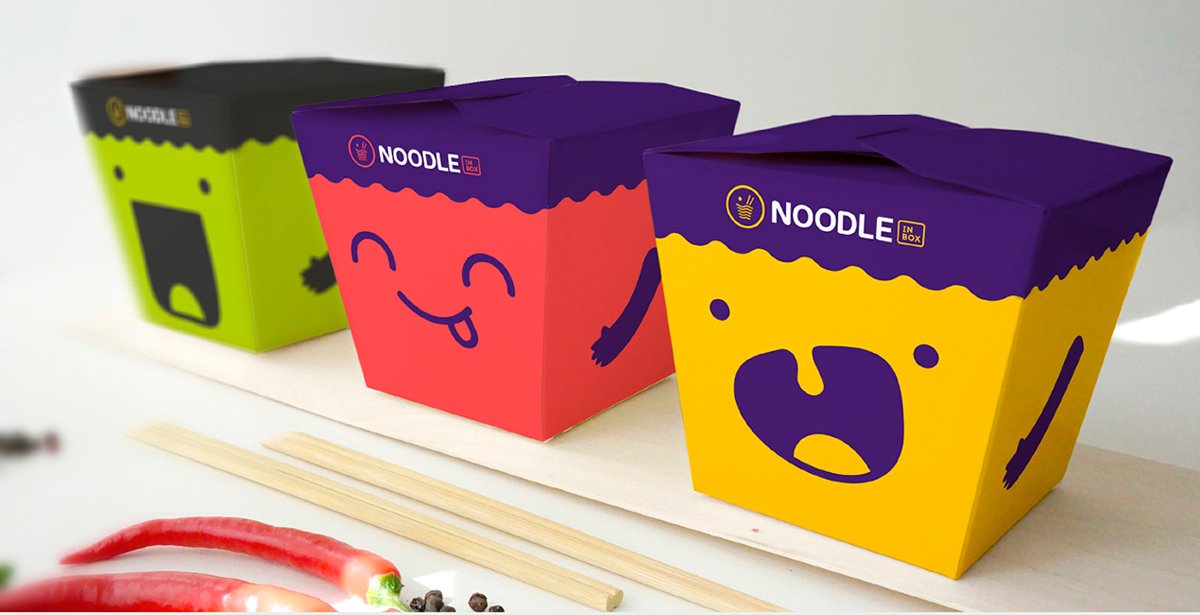 NOODLE餐飲品牌設計  包裝盒設計