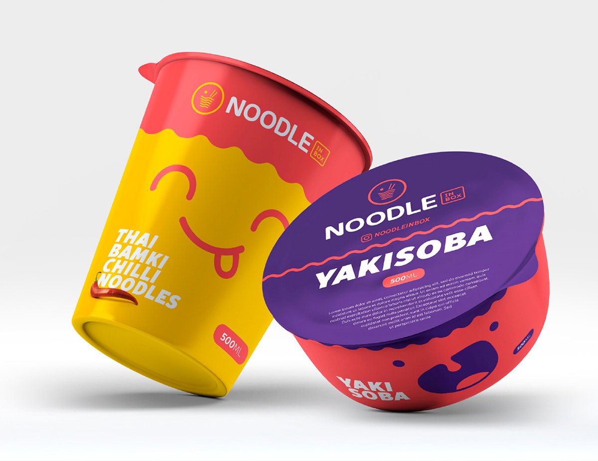 NOODLE餐飲品牌設計   包裝瓶設計