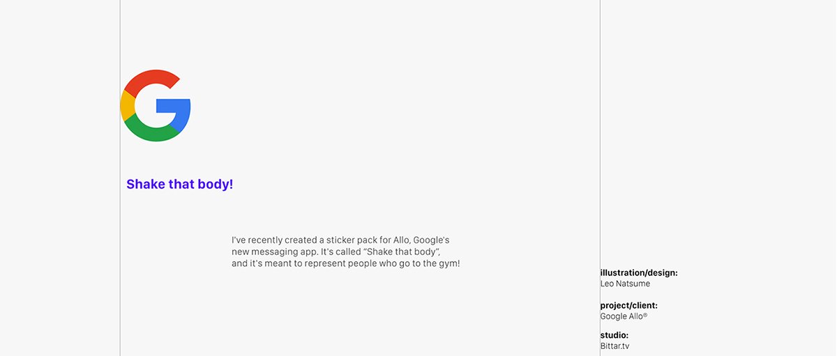 Google插畫創意形象設計  標志設計理念