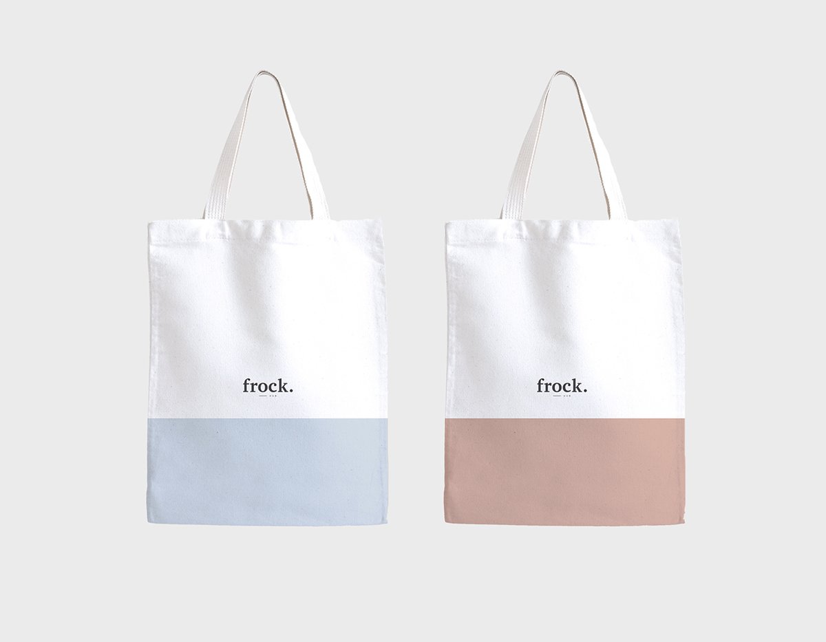 FROCK女性服裝品牌形象設計  手提袋設計
