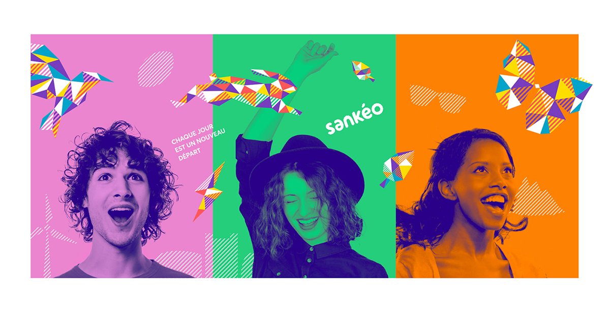 Sankéo交通網絡品牌形象升級，海報展示，品牌形象升級，深圳品牌設計，左右格局