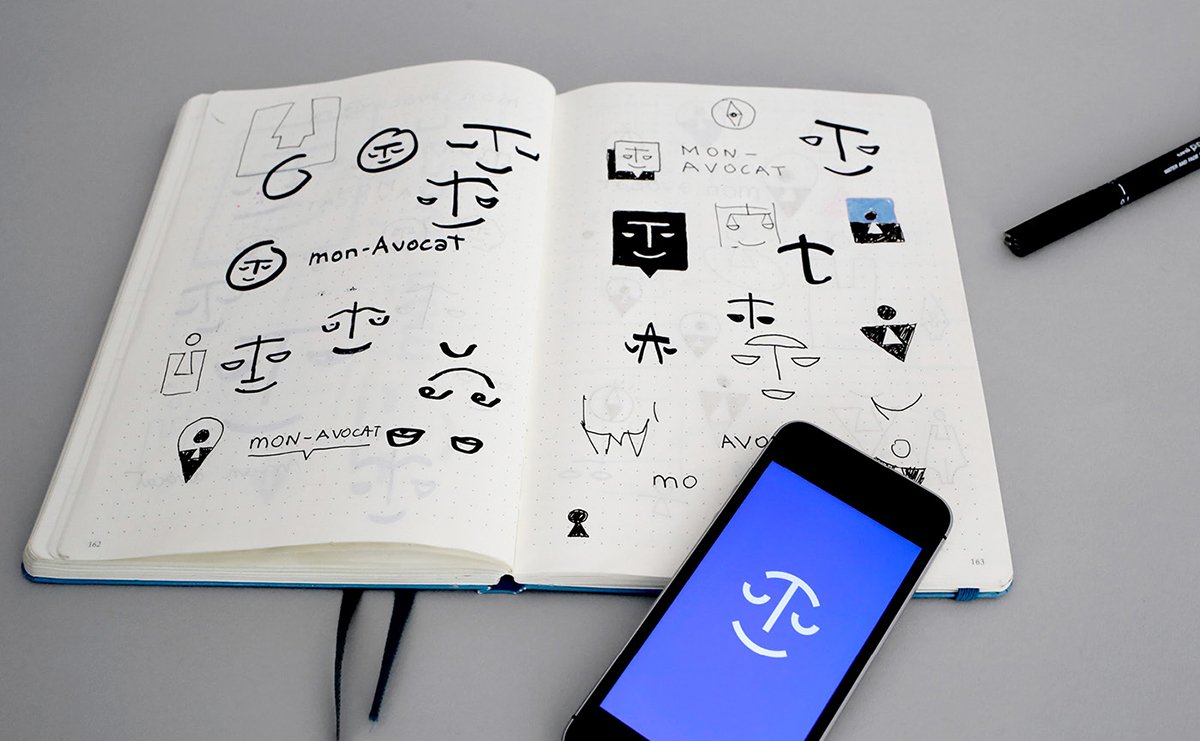 深圳品牌設計  深圳品策劃  Mon-avocat.fr網站品牌形象設計   草稿展示