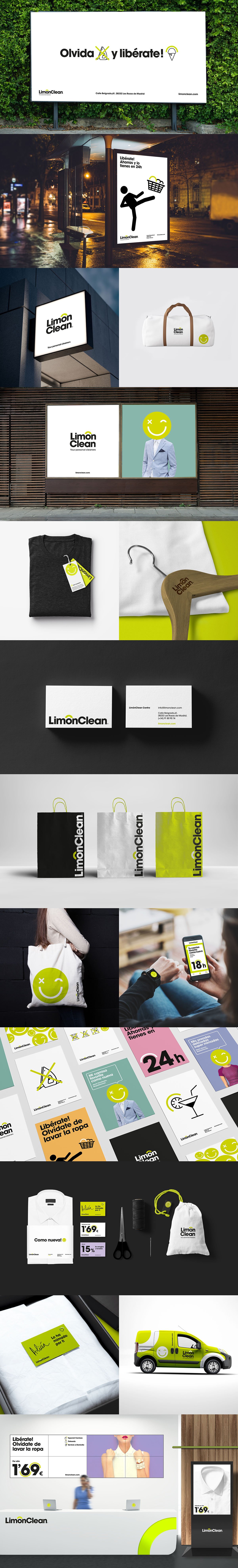 深圳品牌設計 LimónClean洗衣店品牌形象設計  標志設計