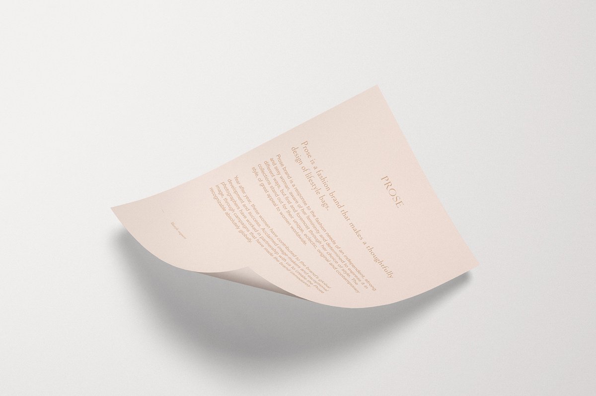 Prose快時尚服裝品牌設計和產品畫冊設計——新時尚品牌形象，品牌設計，服裝品牌設計，畫冊設計，產品畫冊設計，服裝畫冊設計，深圳品牌設計