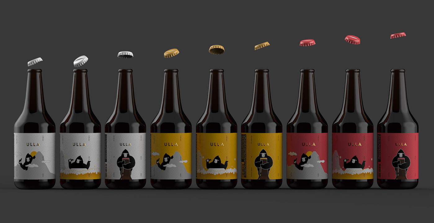 精釀啤酒ULLA品牌設(shè)計——品牌IP化案例欣賞，餐飲品牌設(shè)計，品牌設(shè)計公司，品牌IP化，深圳品牌設(shè)計，左右格局