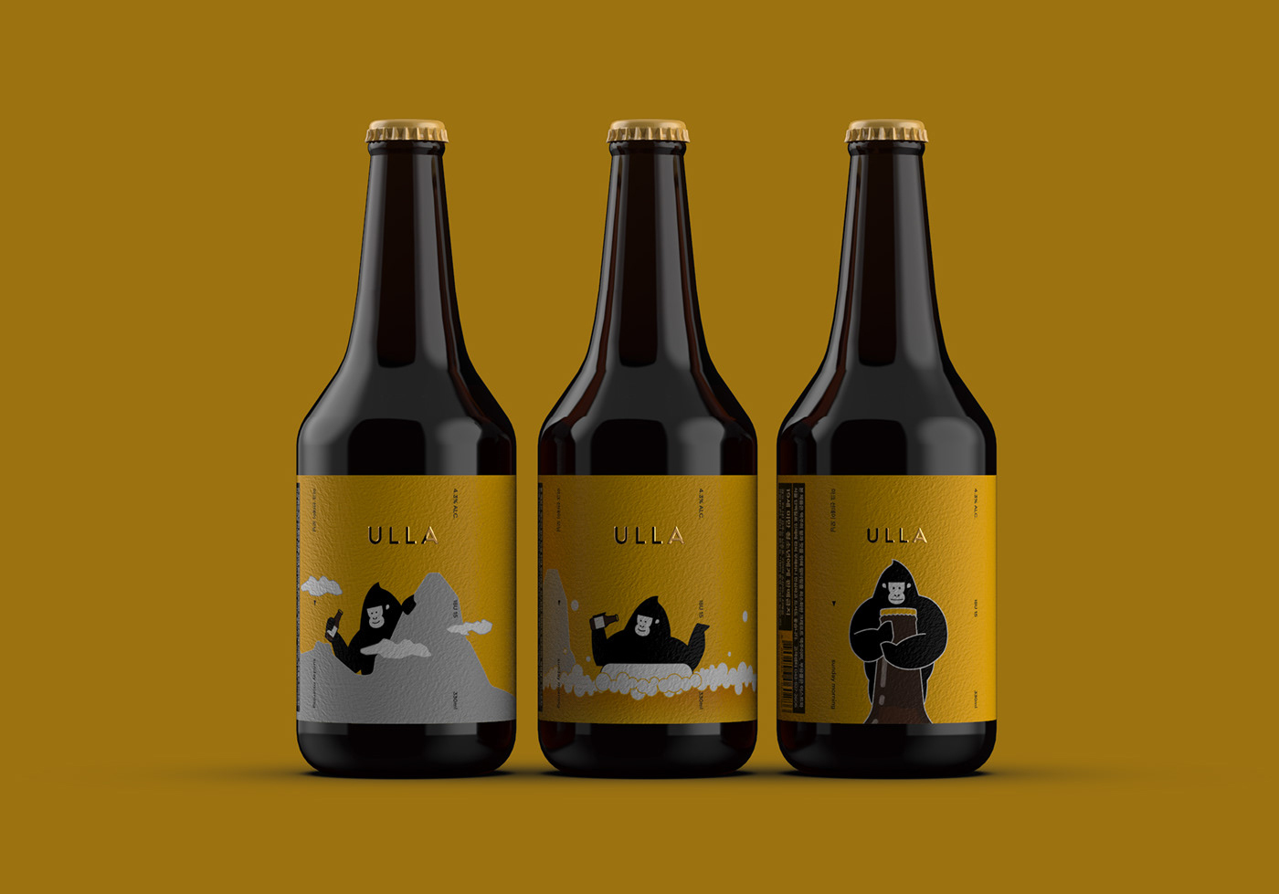 精釀啤酒ULLA品牌設(shè)計——品牌IP化案例欣賞，餐飲品牌設(shè)計，品牌設(shè)計公司，品牌IP化，深圳品牌設(shè)計，左右格局