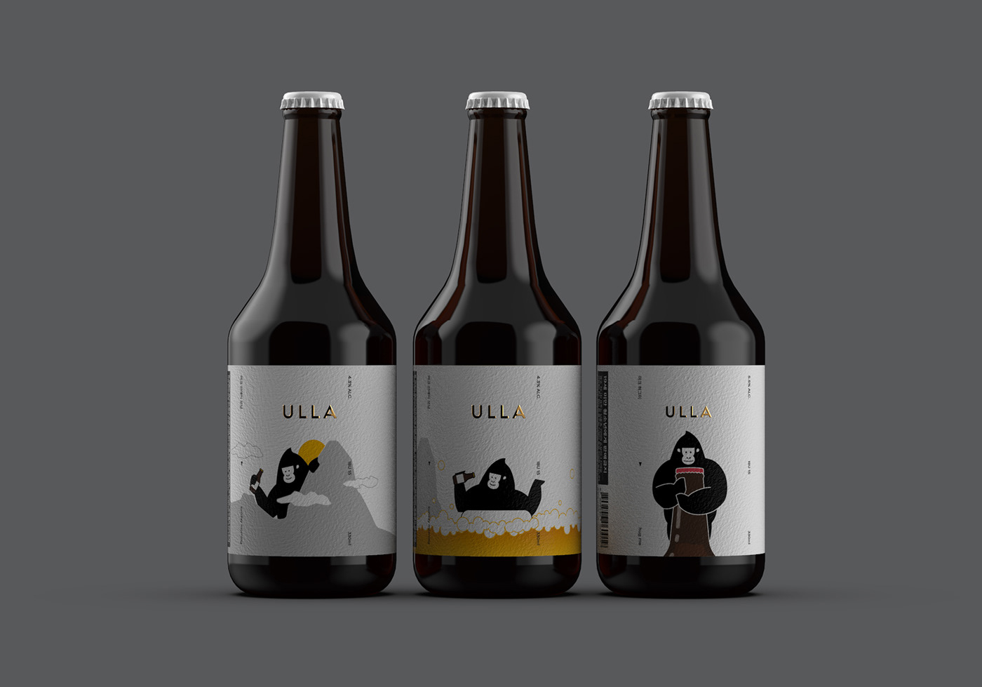 精釀啤酒ULLA品牌設(shè)計——品牌IP化案例欣賞，餐飲品牌設(shè)計，品牌設(shè)計公司，品牌IP化，深圳品牌設(shè)計，左右格局