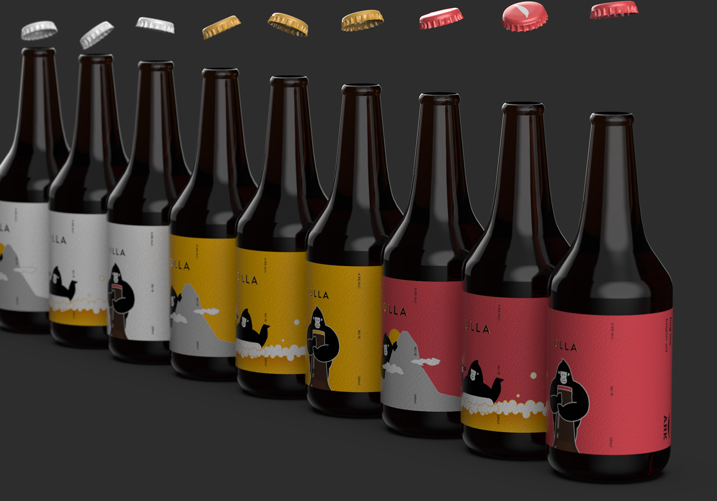 精釀啤酒ULLA品牌設(shè)計——品牌IP化案例欣賞，餐飲品牌設(shè)計，品牌設(shè)計公司，品牌IP化，深圳品牌設(shè)計，左右格局