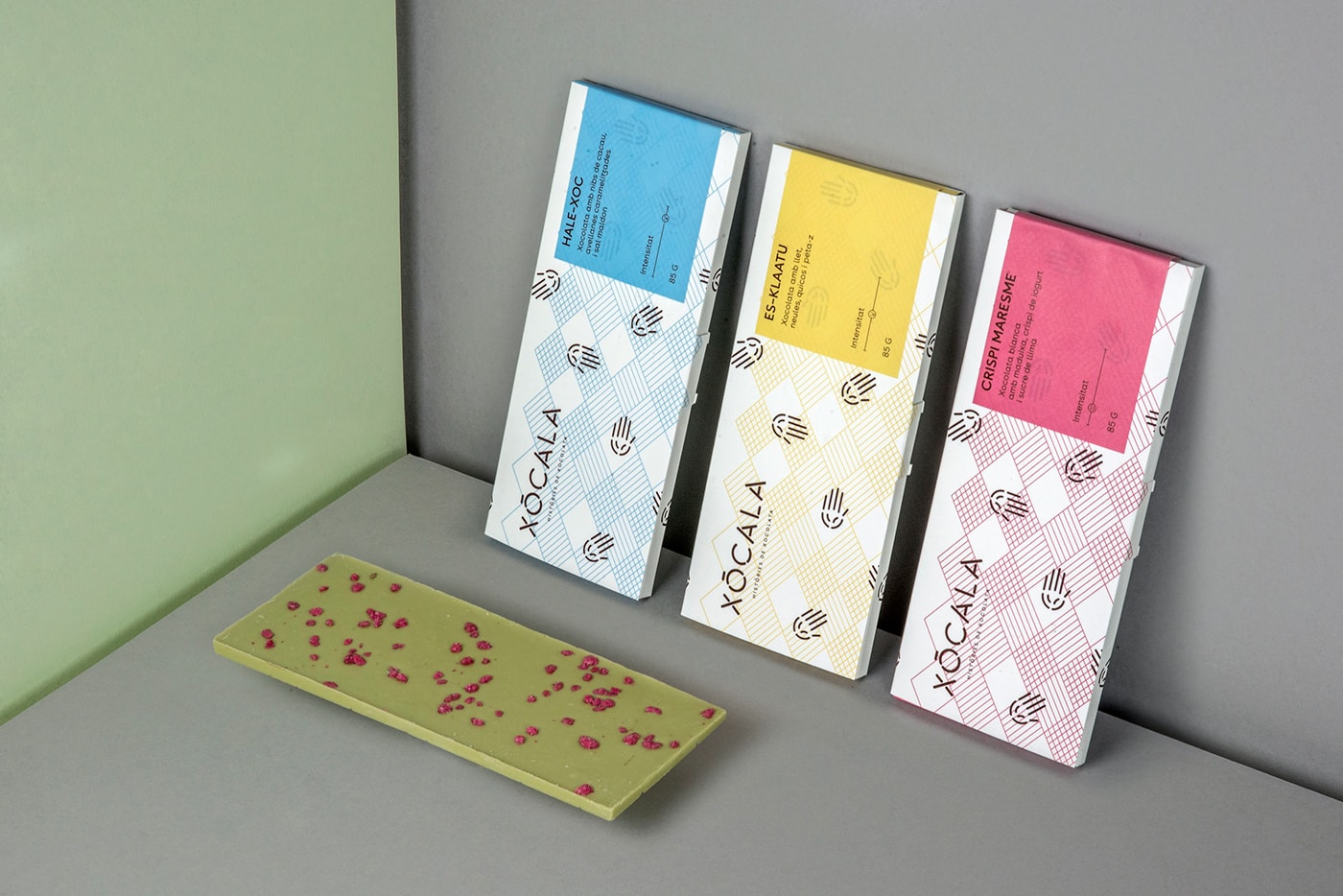 創意食品 Xo?cala 巧克力品牌形象設計案例欣賞，食品品牌設計，品牌設計公司，深圳品牌設計，左右格局
