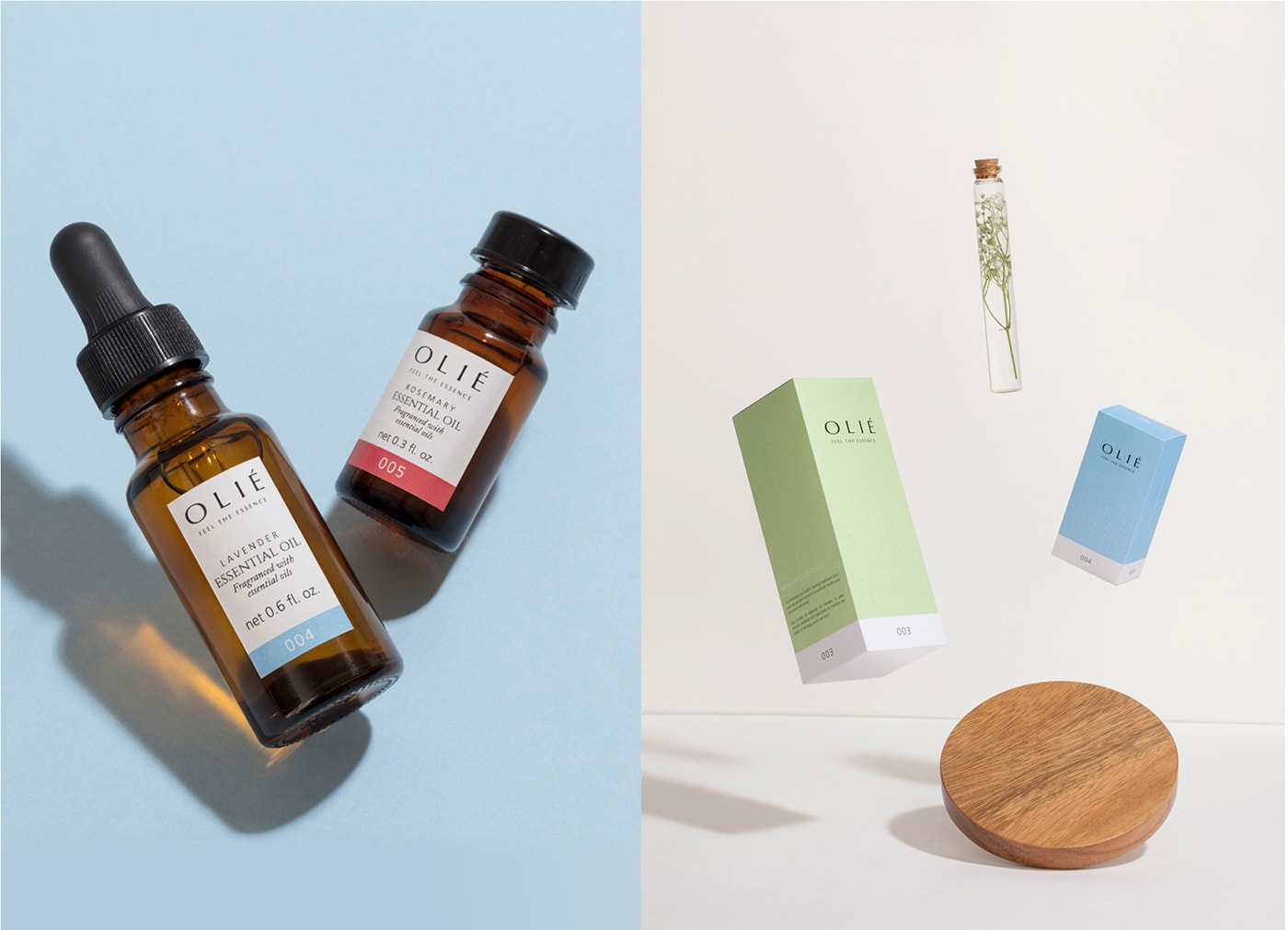 OLIE 香薰產品零售企業品牌設計案例，化妝品品牌設計，品牌設計公司，深圳品牌設計，左右格局
