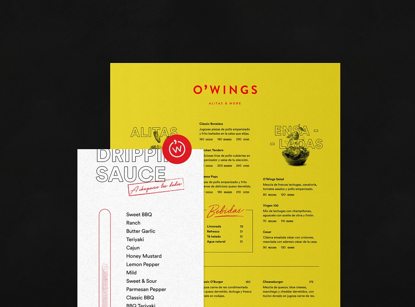 O'Wings 高檔快餐店品牌設計——品牌視覺營銷塑造差異化，餐飲品牌設計，餐飲視覺營銷，品牌設計公司，深圳品牌設計，左右格局