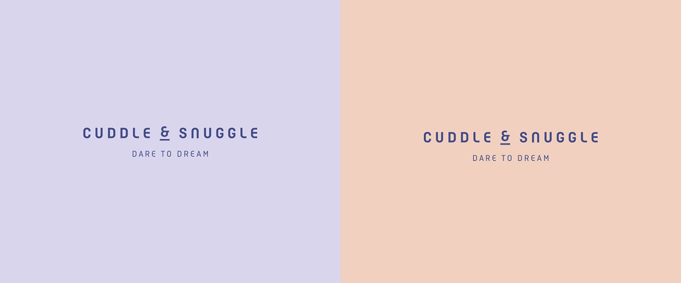 現(xiàn)代奢華Cuddle Snuggle家紡品牌設計和品牌策劃案例，家居品牌設計，家居品牌策劃，深圳品牌設計，左右格局