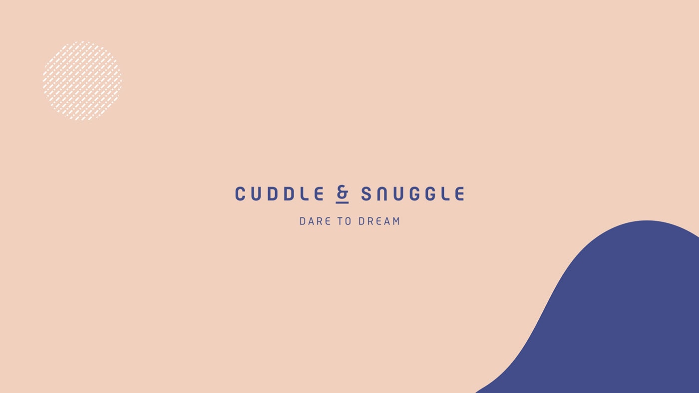 現(xiàn)代奢華Cuddle Snuggle家紡品牌設計和品牌策劃案例，家居品牌設計，家居品牌策劃，深圳品牌設計，左右格局