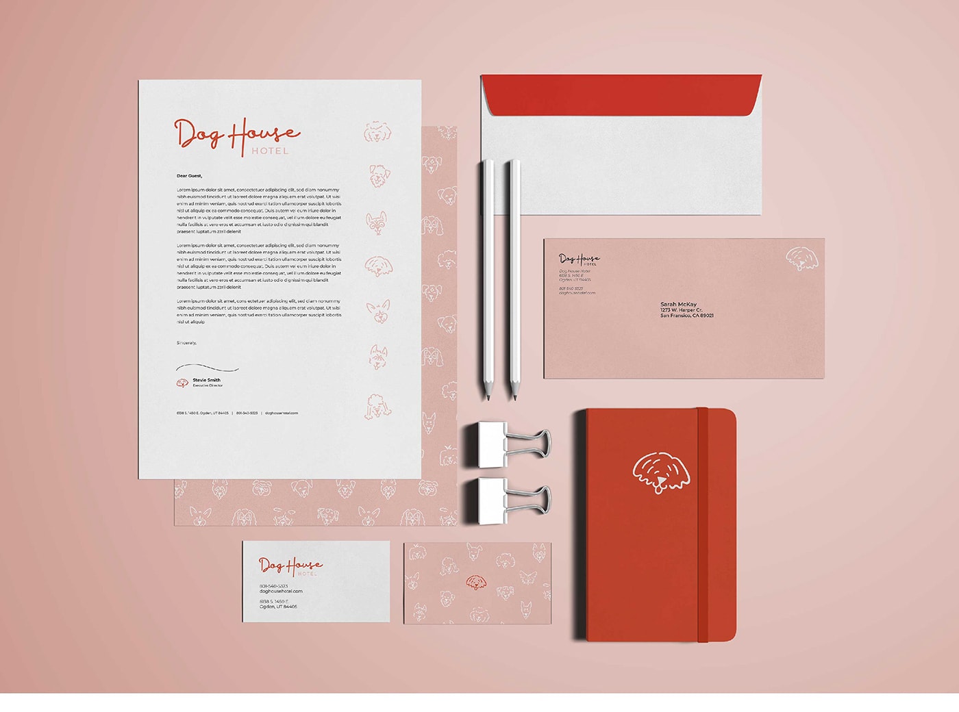 Dog House 創意主題酒店品牌形象設計案例，主題酒店品牌設計，品牌形象策劃，深圳品牌設計，左右格局